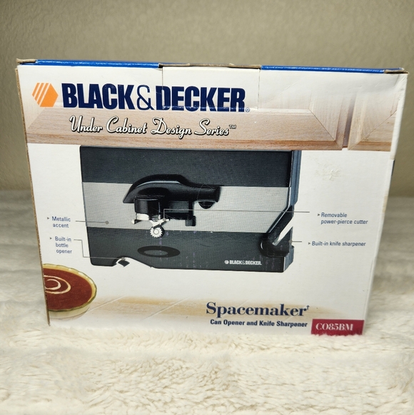 Black & Decker CO85BM Spacemaker Can Opener Black/Brushed Metal - Picture 3 of 8